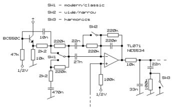 Boss MT 2 schematic circuit diagram